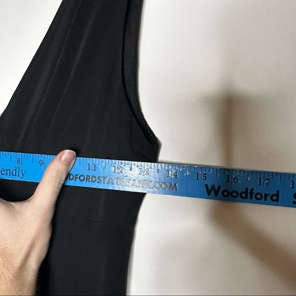 Eliza J Missy Dress Sz S 4 Black Scoop Back Polyester Rn 114244 36” long - Picture 12 of 13